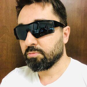 Men Sports Sunglasses Fashion Designer Retro Black Lens Outdoor Gafas Lentes New